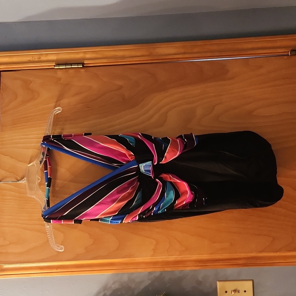 Magicsuit Multicolor Prism Angelina One-Piece Halter Swimsuit 